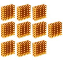 10st Kühlkörper Kühlere Kühlrippe Golden Aluminium