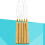 5pcs Hair Extension Wooden Loop Needle Threader Diy Hook Tool 3