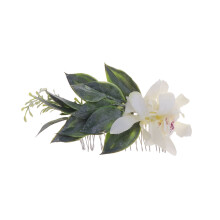 Künstlicher Blumenkamm Für Braut Hochzeit Foto Weiß