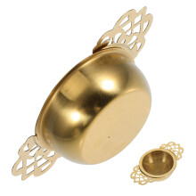 1 304 Teesieb Teewerkzeug Tee-Ei Teefilter Golden