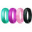 4 Silikonring Fingerring Glitzerring Kieselgel 5
