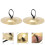 6pcs/ 3pairs Kupfer Percussion Instrument Finger 6