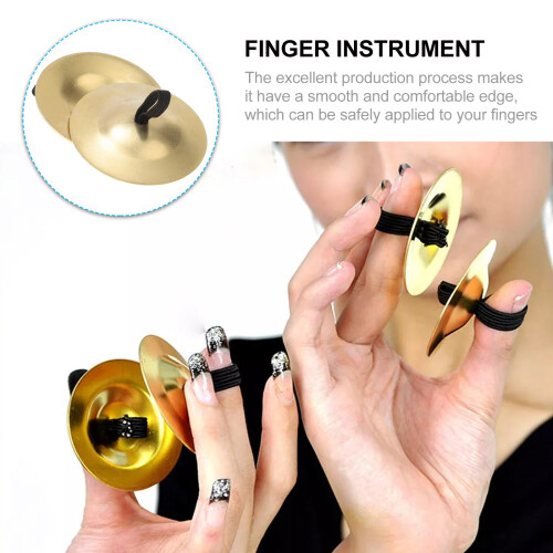 6pcs/ 3pairs Kupfer Percussion Instrument Finger 2