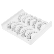 5 paar falsche wimpern aus chemiefaser, natürliche 3d-