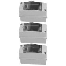 3-teilige 2- -Verteilerdose IP65 mit Sichtdeckel für Außenbereich