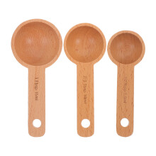3Stück Holz Messlöffel Kaffeebohnen Messlöffel Kaffeebohnen Löffel