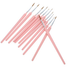 11-teiliges Feinpinselfpinsel-Set für Ölgemälde und Details