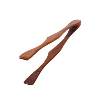 küchenzange aus holz zum servieren heißer speisen, ideal für dessert