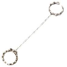 vintage rosenring mit kette für frauen