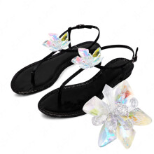 Bridal Wedding Crystal Glass Flower Shoe Clips For Shoes Decoration