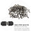 Raindrops 200 Runde LED-Lichtleiste Schwarz Stab 7