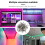 Raindrops 200 Runde LED-Lichtleiste Schwarz Stab 9