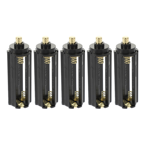 5Stk Kompakter 3 Aaa Batteriehalter ABS Schwarz Batteriekasten