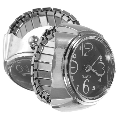 Ring Uhr Rund Mit Elastischem Band 1