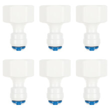 6-teiliger kunststoff wasserfilter anschlußadapter schnellverbinder