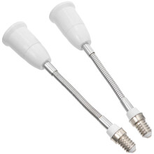 2 . Leuchtmittel Fassung Biegsamer Verlängerungsstecker 19,5 Cm