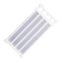 ausziehbares regal 50-80 cm, bohrungsfrei, für schrank (weiß)