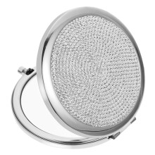 Double Side Pocket Mirror Portable Metal Mirror Outdoor Make Up Mirror