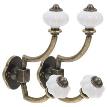 2 stück kleiderhaken aus vintagelegierung, wandgarderobe, huthalter