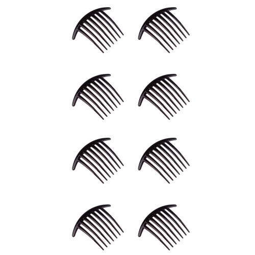 8 Schwarzer Kunststoff Haarkamm Manueller Haarschmuck 1