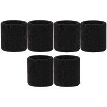 6 handgelenk-sweatbänder für sport, fußball, basketball,