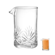 1Stk Bar Mischglas Transparent Mit Dickem Boden Und Ausgussdesign