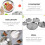 1 -Essensplatte, rostfrei, langlebig, ideal für BBQ 9