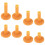 Golf Tees 8pcs Golf Golf Matte Tees Golf Basis Golf Praxis 1