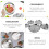1 -Essensplatte, rostfrei, langlebig, ideal für BBQ 10