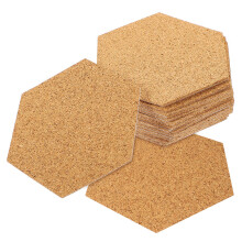 120 stk sechseck korktafel platten selbstklebend tischschutz