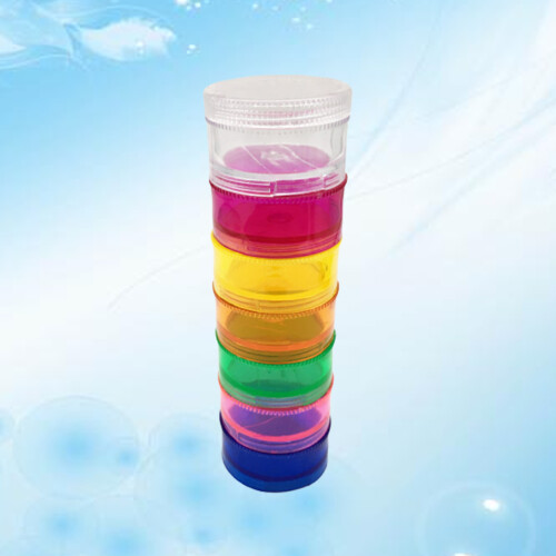 Stackbare Pillendosen Organizer Für Täglichen Gebrauch Farben 2
