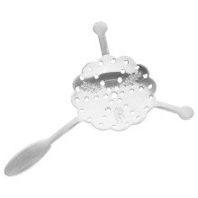 absinthlöffel aus mit lochmuster und hohlform für heimbars