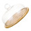 1 brotplatte mit glasdeckel, snacktablett 1