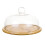 1 brotplatte mit glasdeckel, snacktablett 2