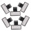 6 namensschilder doppelseitig hand-identifier 6
