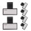 6 namensschilder doppelseitig hand-identifier 10