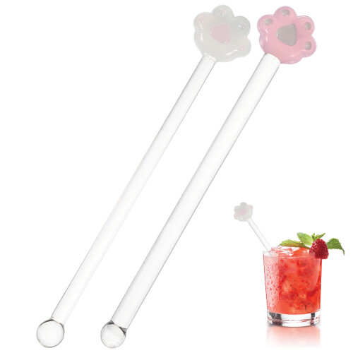 2 kreative Rührstäbchen, Mischlöffel, -Swizzle-Sticks