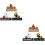 6 Halloween Tischdekoration Mitte Tischschild 8