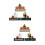 6 Halloween Tischdekoration Mitte Tischschild 9