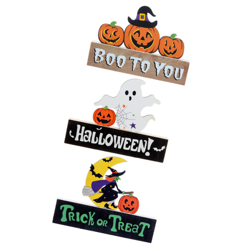 6 Halloween Tischdekoration Mitte Tischschild 2