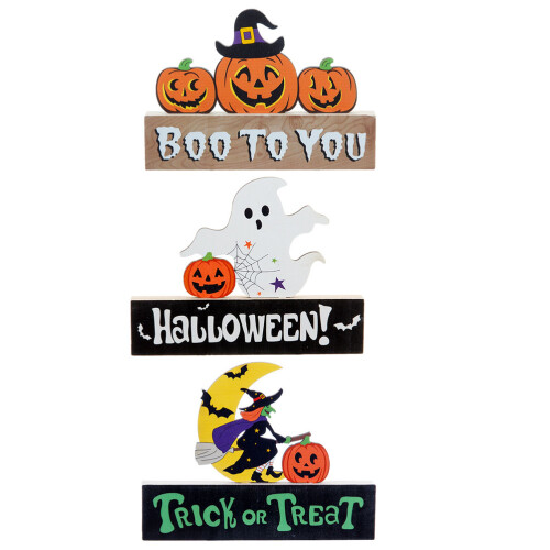 6 Halloween Tischdekoration Mitte Tischschild 1