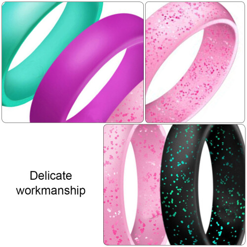4 Silikon Ehering Für Damen Einfacher Silikonring 1
