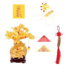 2 Feng Shui Baum Kristall Geldbaum Dekorationen Tischdekoration
