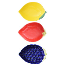 -set keramik-dessertteller für und obstsalat (bunt)