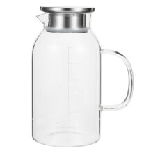 1800 ml glaskaraffe für wasser, saft und tee, transparent