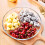 dessertteller mit fächern, - und salatschale, geteilte platte 5