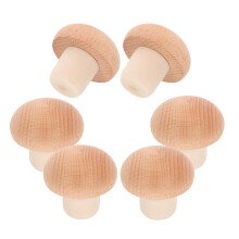 6 Stücke Kork Topper Flasche Kappen Wein Stecker Pilze Holz