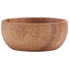 1St Holztablett Salatteller Servierplatte Für Zu Hause (Braun)