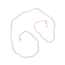 weisses conch brillenband, shell brillenkette, rutschfeste halterung