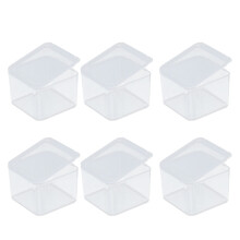 50Stk Transparente Kunststoffbehälter Mini Aufbewahrungsbox